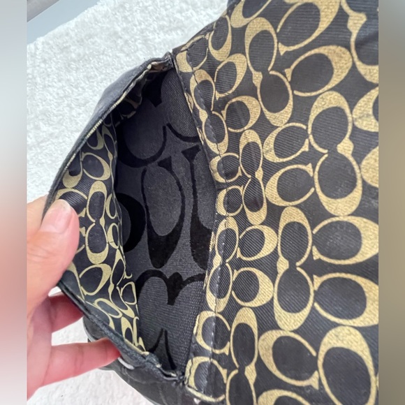Coach signature print crossbody bag side os - Picture 7 of 15